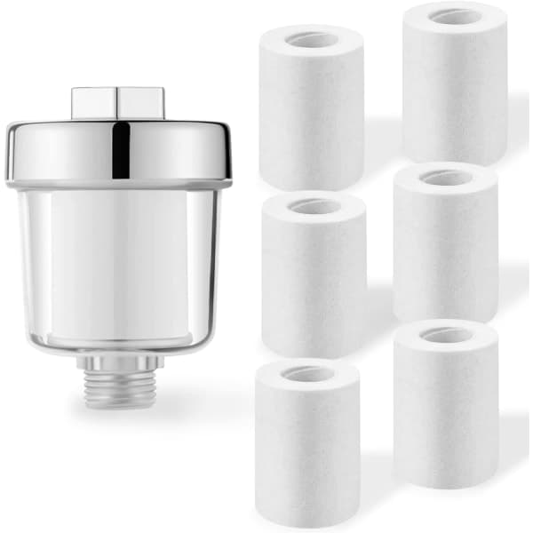 Dusjvannfilter Anti-kalk Dusjfilter med 6 Tykke