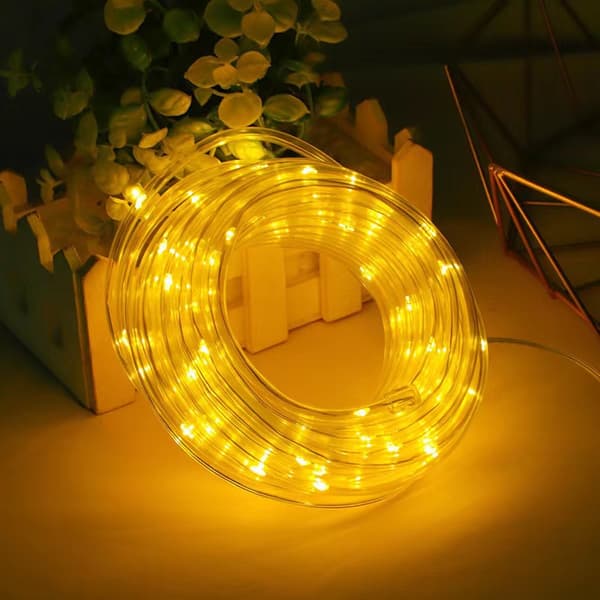 Copper Wire Hose Outdoor Waterproof Light String - Atmospheric Decorative Lighting - 20 Meters, 200 LEDs, Plug-in Model Warm White 2000 Warm white 2000