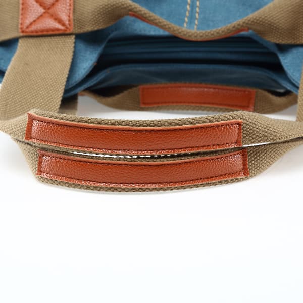 Dam Canvas Axelväska (Blå), Axelväska, Cross Body, Handväska