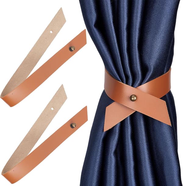 2-pak brun gardinbinding bagklips gardinholder udendørs gardin
