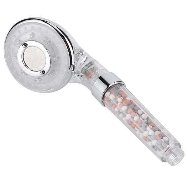 LED Negative Ion Shower Head Handheld Water Saving Pressurized Hand Shower Bathroom Accessories