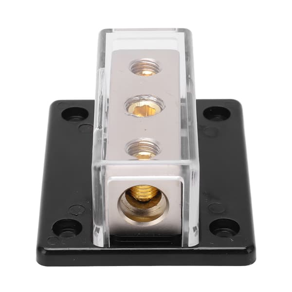 2-Way Power Distribution Block 0GA In 4GA Out Distribution Connection Block Universal for Car Audio