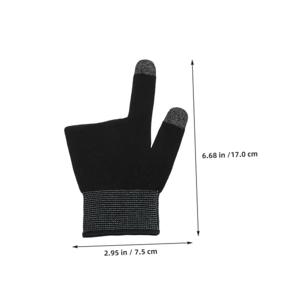 fingerhandsker til mobilspil tynde af nylon med Graphen elastiske og behagelige 2 par præcis kontrol til mobilspil Kattehandsker -