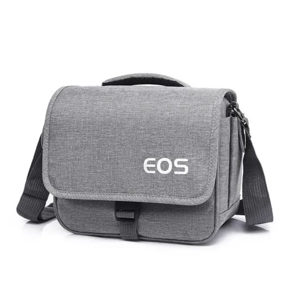 DSLR-kameraväska Crossbody Multifunktionskit Utomhus Kabinväska Mörkgrå stor