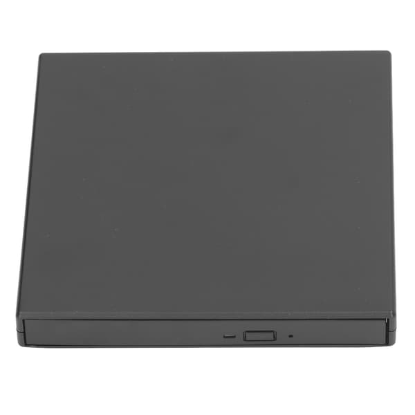 External DVD Optical Drive Ultra-thin External CD DVD Drive USB 2.0 Portable CD DVD Burner for Laptop Desktop PC Black
