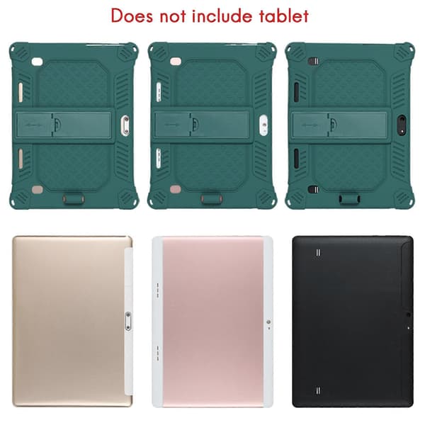 Silikoneetui til M30 M30 PRO 10,1 tommer tablet, beskyttelsesetui justerbart tabletstativ med pen (blå)