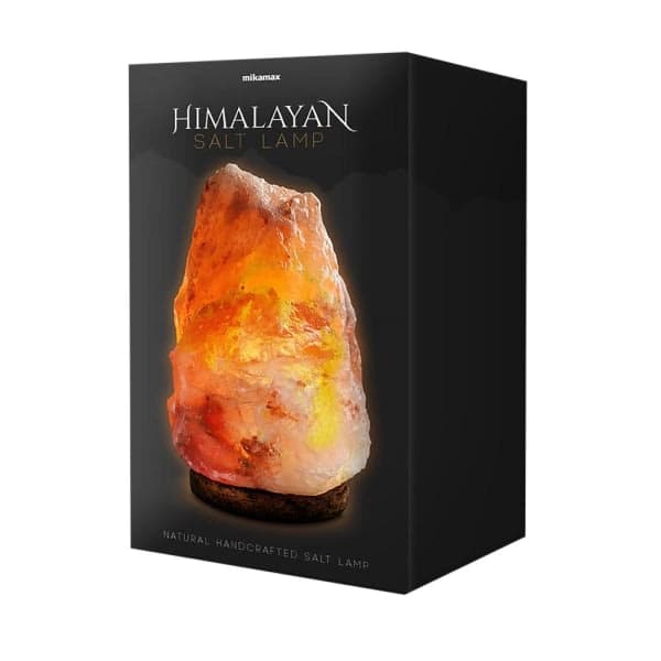 Himalajan suolalamppu, käsintehty, vaaleanpunainen