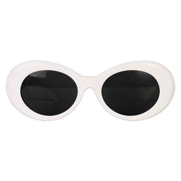 Retro Clout Goggles Solglasögon Oval Bold Mod Tjocka Ramar Solglasögon Pack Om 2