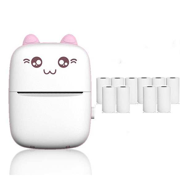 Rosa, Bærbar Fotoprinter, BT Trådløs Direkte Udskrivning
