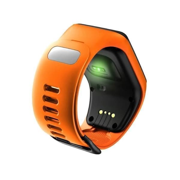 Orange silikone erstatningsrem til smartwatch til TomTom Runner 2/3 og TomTom Spark 3, remforbindelse[DB]