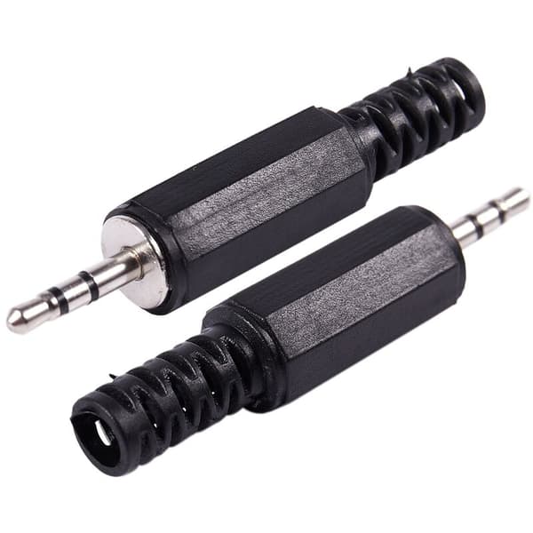 6 stk 2,5 mm stereo hann DIY loddehode hodetelefon lydplugg