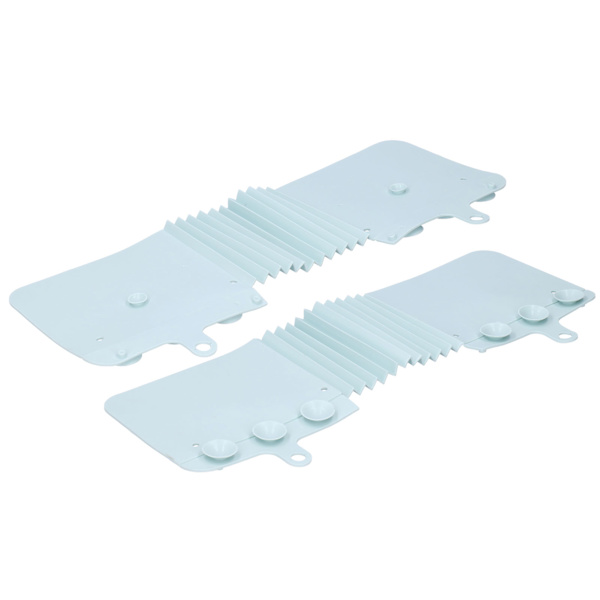 Foldable Sink Splash Guard with Suction Cups Water Repellent Board Kitchen Accessory Light Blue