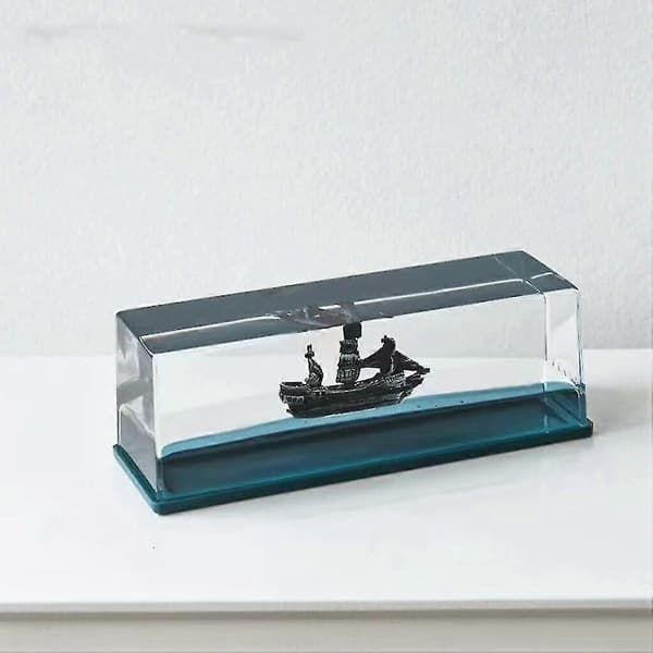 Titanic Krydstogtskib Akryl Fluid Drift Flaske Ornament - Udsøgt & Unik Gave, Synker Aldrig