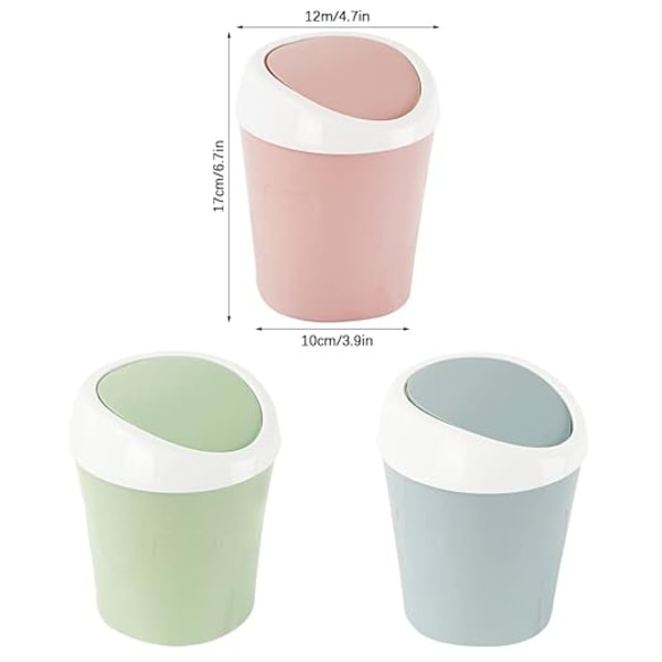 3 kpl Mini-muoviroskis, pieni pöytäroskis