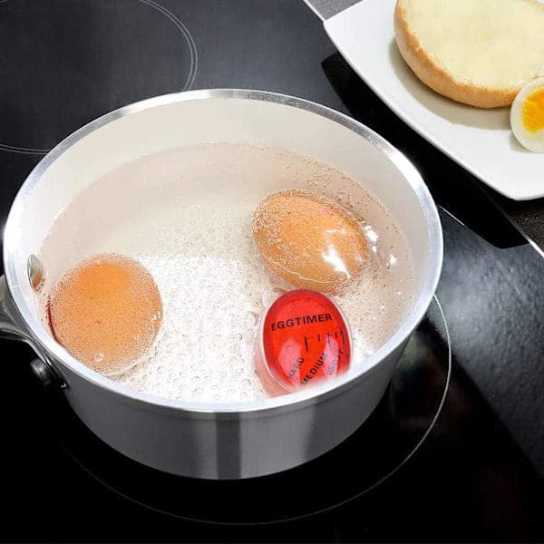 2 eggtimere, velg eggmodenhet (rød) til frokost