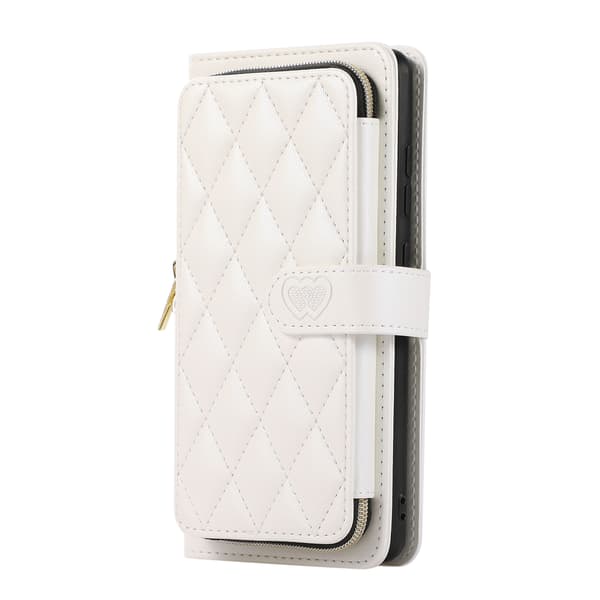 Zipper Flip Phone Case - Wallet Case with Credit Card Slots Samsung S20 FE
