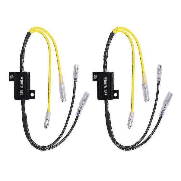 1 par Moto modstands effektmodstand belastningsdekoder modstand til LED mini blinklys reparationsdele 25w 6.8ohm