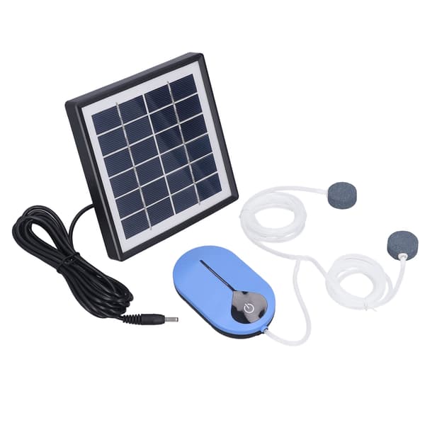 Solar Powered Oxygen Pump 3 Modes Large Volume Low Noise 6V 1.5W for Aquarium