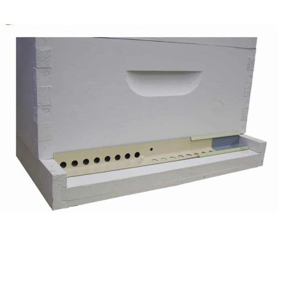 Metal Biglade med Skydbart Musebeskyttelse 30 cm Rustfri Bikube Indgangsreducer