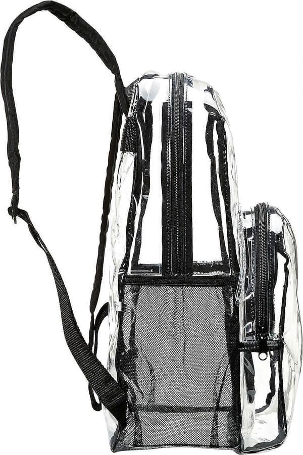Basics Koulureppu, Läpinäkyvä, Koulureppu 31cm * 43cm * 15cm