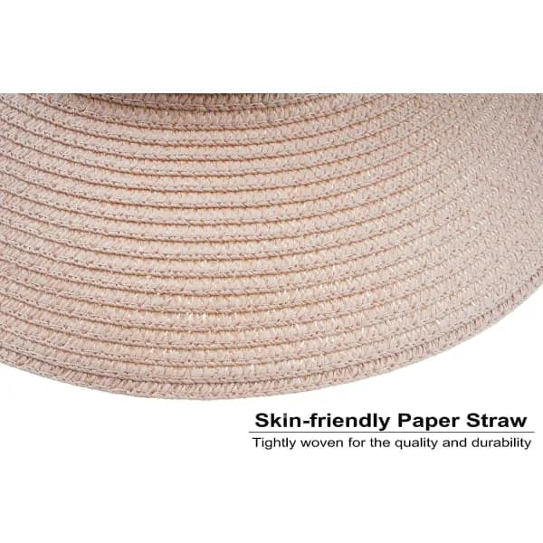 Dame Sommer Strand Sol Stråhat UV UPF50 Rejse Foldbar Bred