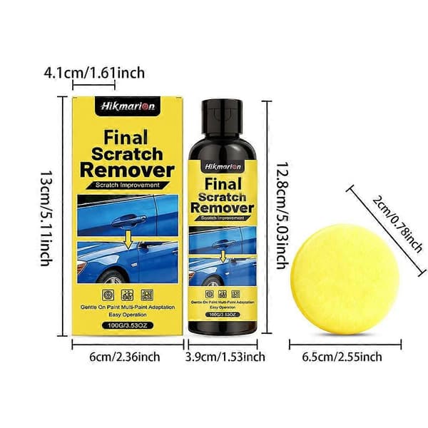 Scratch Repair Agent, Magic Car Cleaning Cloth Against All Scratches H2U4