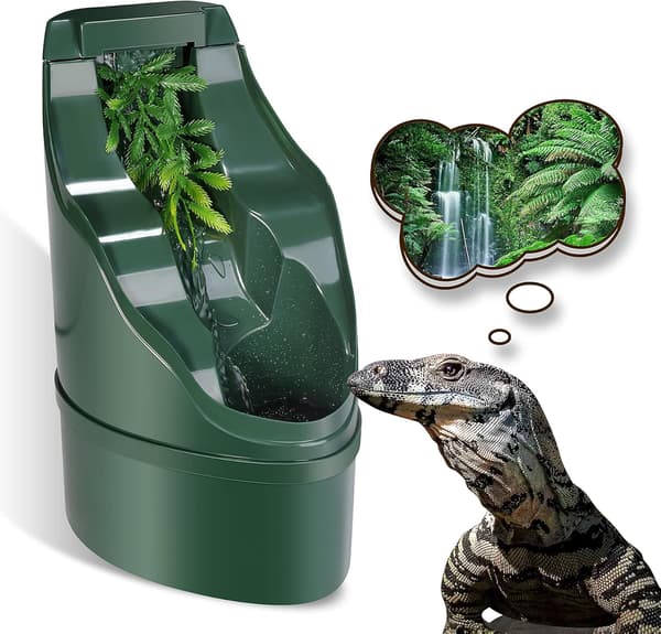 Reptil Kameleon Cantina Drikker Drypper med fôringstang og