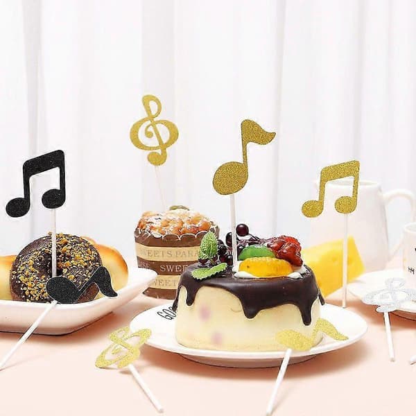 18 stk. Noder Kagepynt Cupcake Toppers Fødselsdagsfest Dekorationer Papir Kagepynt