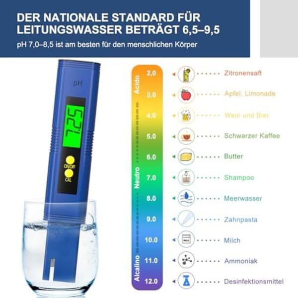 4-in-1 pH TDS EC Temperature Meter for Aquarium Pool Drinking Water