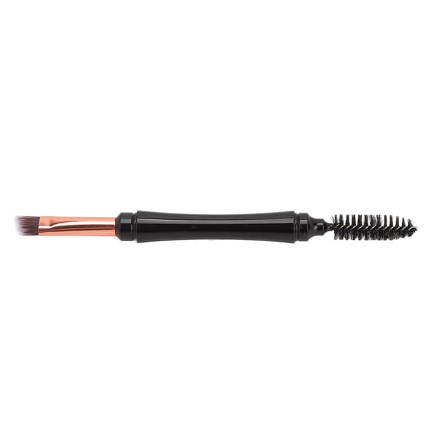 Eyebrow Brush Double-Sided Spiral Portable Versatile Exquisite Angled Brush with Guard for Beginners