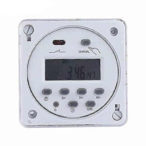 DC 12V Timerbryter 16A Digital Elektronisk Relé