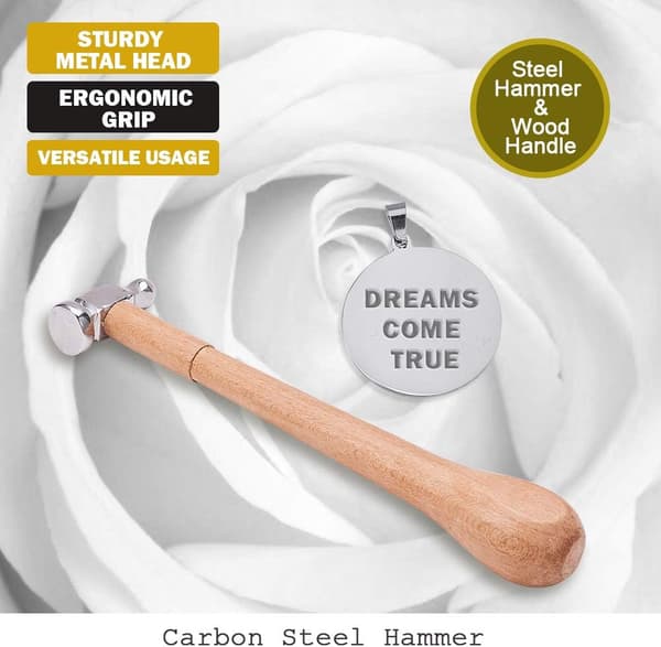 Forging Hammer for Jewelry Making with Comfortable Wooden Handle