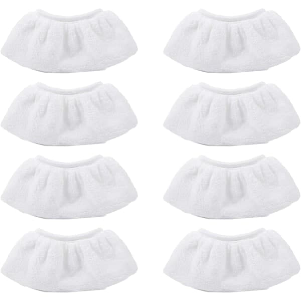 8-pack Microfiber Cloth Covers for Kärcher Steam Cleaner SC2 SC3 SC4 SC5 Hand Nozzle Accessories