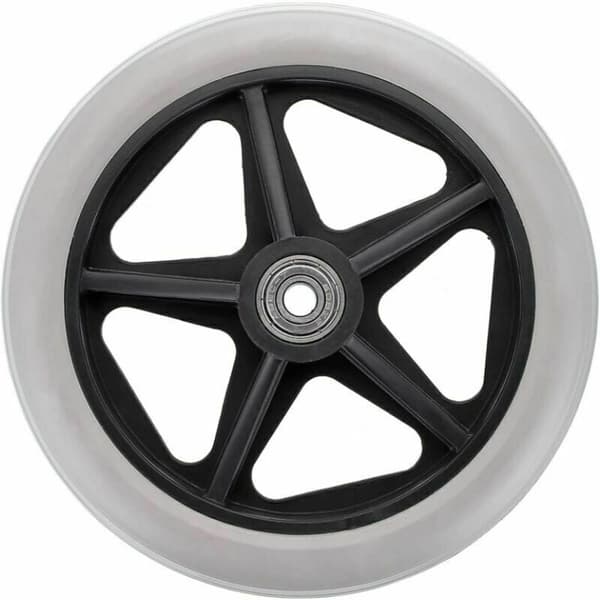2 Pieces 6-inch Rubber Replacement Wheels for Rollator, Compatible with Wheelchair Front Wheels, Non-slip Wheels
