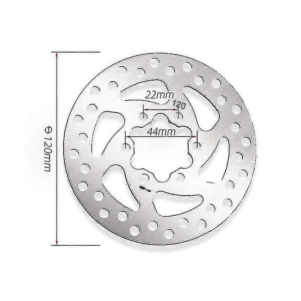 1st 120mm Bromsskiva Bromstillbehör Rostfritt Stål Universal Bromsskiva