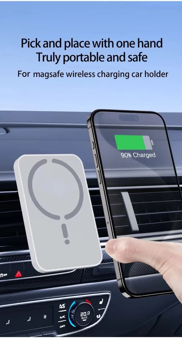 30W Magnetic Wireless Car Charger for Magsafe iPhone 12-16 Pro Max-FX-