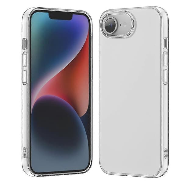 For iPhone 16e TPU Case Shockproof Bumper Anti-yellowing Clear Phone Cover