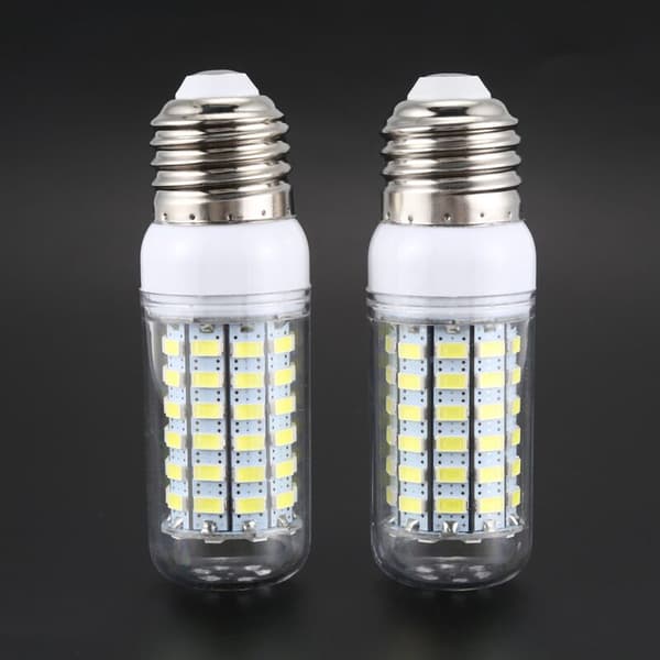 2 stk energibesparende lampe E27 220V 69 SMD 5730 1500LM 6000-6500K LED-maislamper