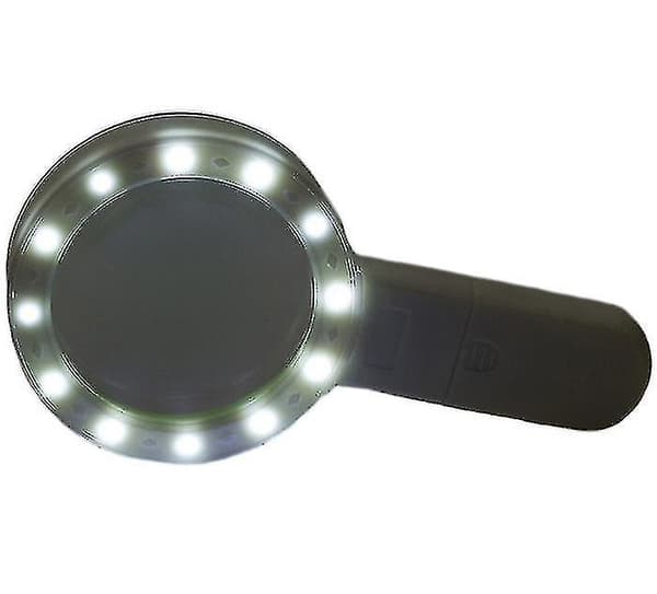 30x suurennuslasi LED-valolla