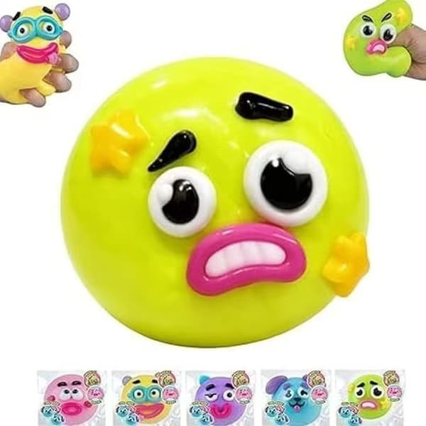 Hundeansigt Squishy, Blødt Langsomt Stigende Fidgetlegetøj, Søde Dyre Squishies til Stress- og Angstdæmpning for Voksne (1 stk)