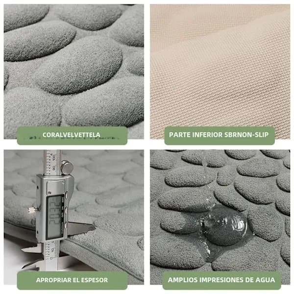 Badeværelsesmåtte med stenrelief, skridsikker måtte, absorberende pude, vaskbar badekar måtte, brusemåtte, badeværelsesdekoration kamel nr. kamel nr. camel No,