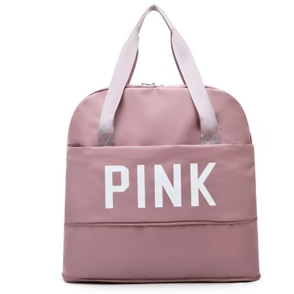 B-829 Multifunksjonell Utvidbar Vanntett Reiseveske Håndveske (Sakura Rosa)