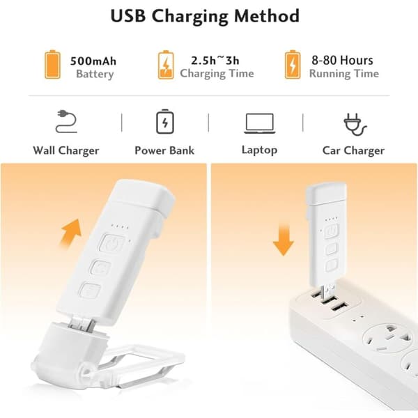USB-genopladelig læselampe med 3 tilstande, 5 lysstyrkeniveauer, foldbar klemme til seng, børn, voksne
