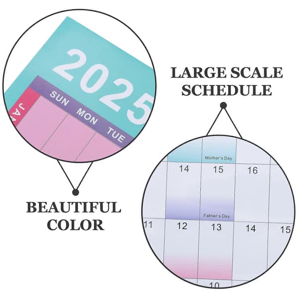 1 Set Wall Calendar Planner Wall Calendar Daily Schedule 2025 Calendar for Office Home