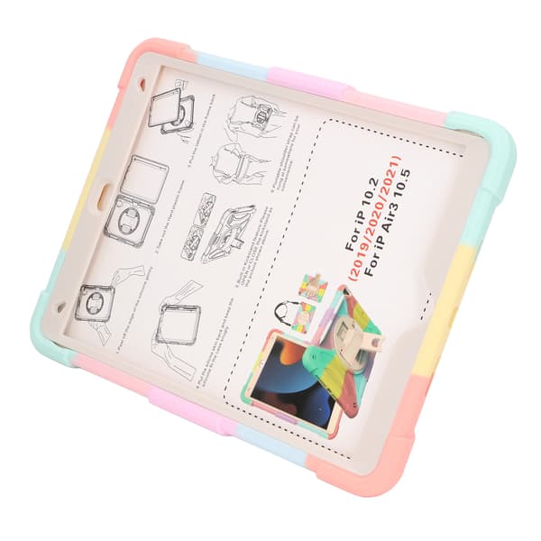 Tablet Case for IOS Tablet 7th 8th 9th Air3 10.5 360 Degree Full Protection Rotatable Drop-proof Silicone Tablet Case