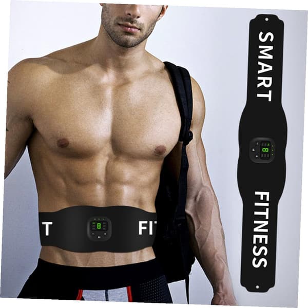 USB svart trening for magemuskler lade for midjebelte -