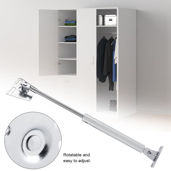 Door Lift Pneumatic Support Hydraulic Gas Spring Support For Kitchen Soft Cabinet Hinge Silver