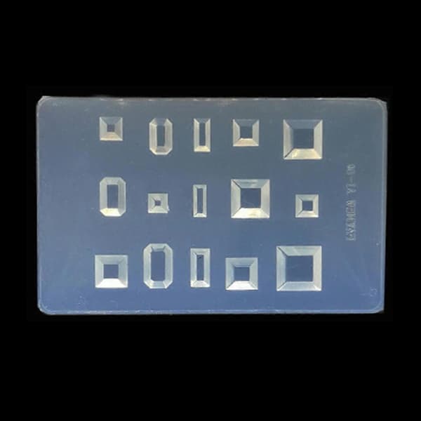 Wings for Cat Face Square Diamond Shape Silicone Rabbit Pendant Beads Molds DIY