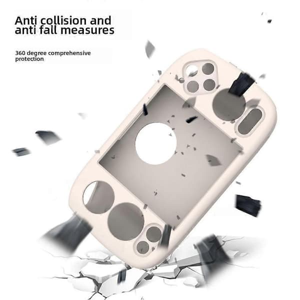 For ANBERNIC RG Cube Handheld Game Console Silicone Case New Protective G6as09 white white