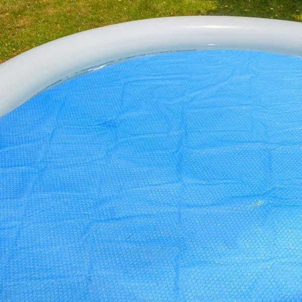 Blue Pool Bubble Cover with Durable LDPE Material for Excellent Thermal Insulation and Waterproof Protection